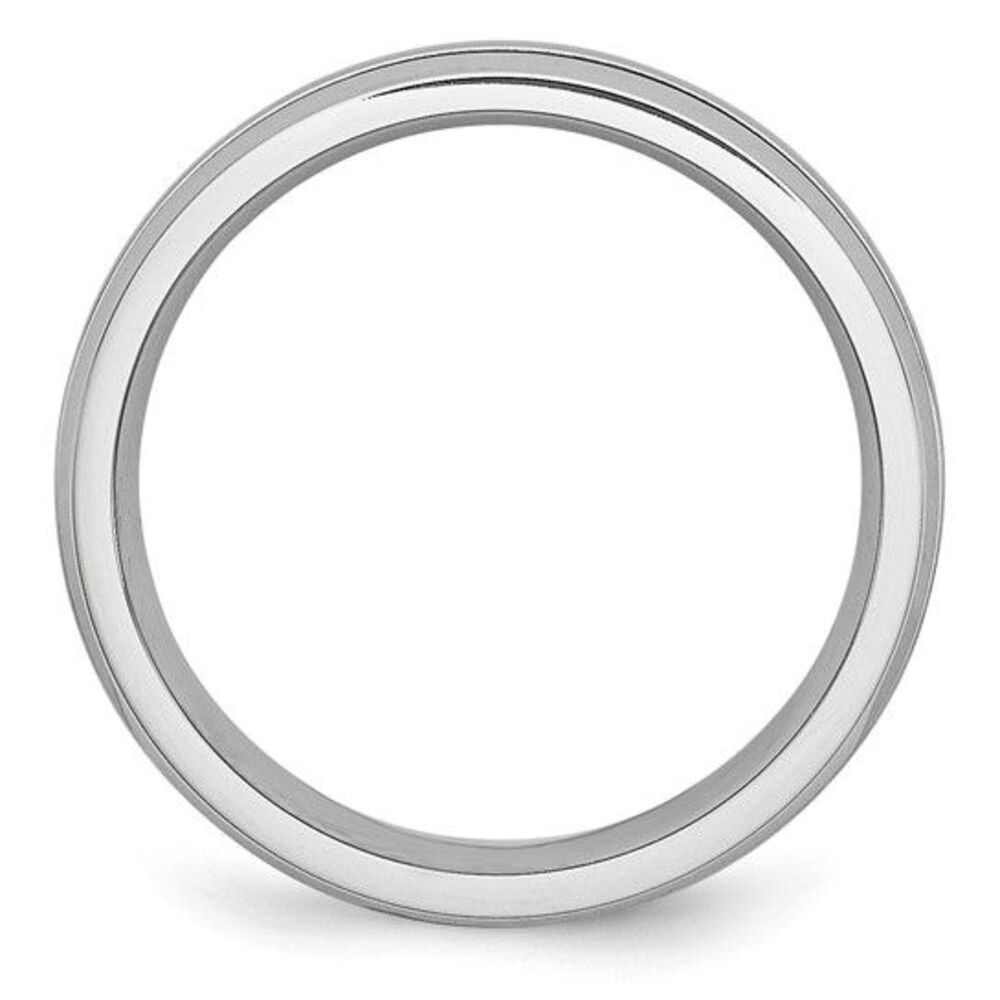 Chisel Cobalt Polished & Satin Grooved 6mm Band - image 2